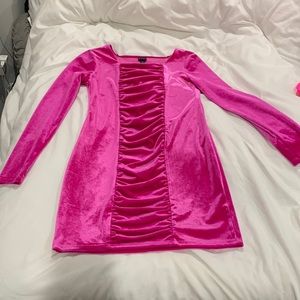Girls target long sleeve velvet dress size L (10/12)